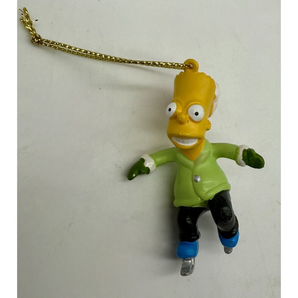Bart Simpson Ice Skating Simpsons Kurt‎ Adler Christmas 2” Ornament Vintage 2004